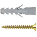 Tarugo Nylon S6mm + Tornillos 4.5x35mm 30 unidades