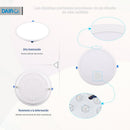 Panel Led Empotrado Circular Blanco 24W Luz Calida