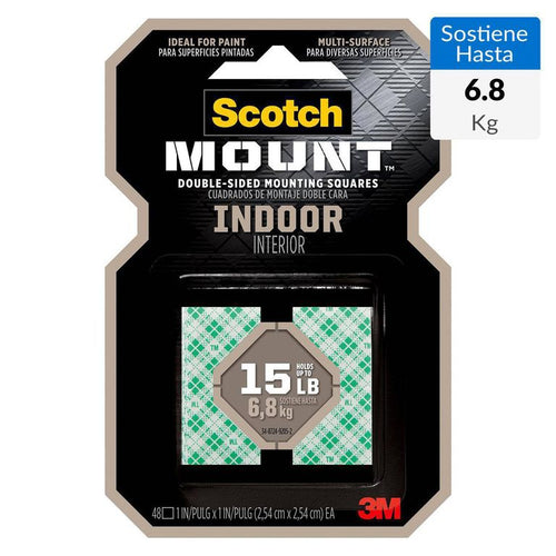 Cuadros Doble Faz Scotch-Mount Interiores 25.4 Mm X 25.4 Mm