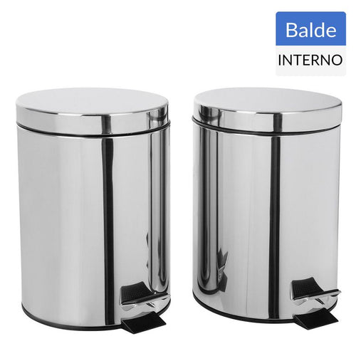 Set 2 Papeleros Metalico 5L
