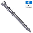 Tornillo Lancero Tirafondo Madera 120 Mm 8 Mm 4 Unidad(Es)