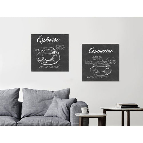 Set 2 Cuadros Coffe 30X30 Cm