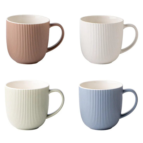 Taza 370 Ml Ceramica Moka Colores Surtidos