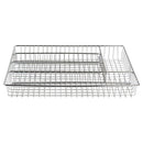 Porta servicios 5x36x21 cm metal Plateado