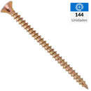 Tornillo Tirafondo Madera 65 mm 4.5 mm 144 unidad(es)