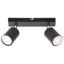 Barra Led Silo 2 Luces Metal Negro