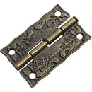 Bisagra decorativa recta 22 x 36 mm bronce antiguo 2 unid