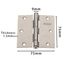 Pack 3 Unidades Bisagra 3X3 Plata