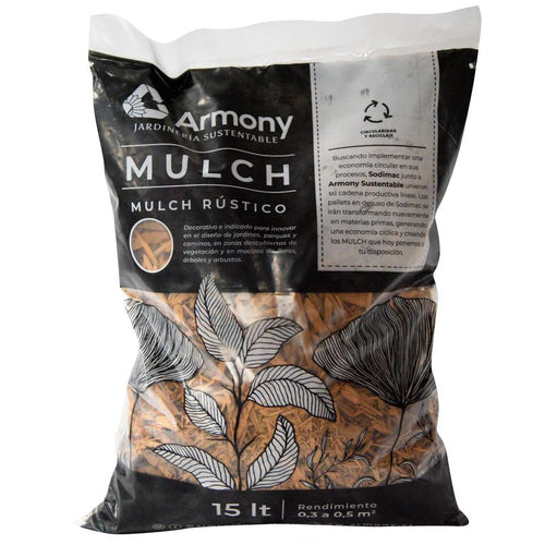 Mulch Rustico Decorativo 15 Litros Amarillo