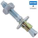 Perno anclaje 1/4 x 1 3/4 4 unidades
