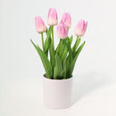 Planta Artificial Tulipan 36 cm Rosado