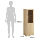 Escritorio + Librero + Cajonera Lida Roble 40X120X29 Cm