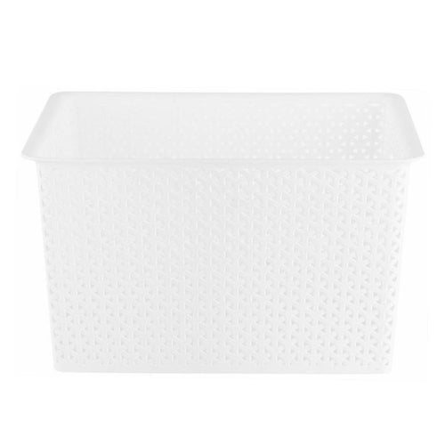 Canasto Ratan 35X24X47 Cm 35 L Blanco