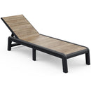 Reposera Plegable Resina Cafe