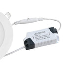 Panel LED empotrado 12 W 17 cm.