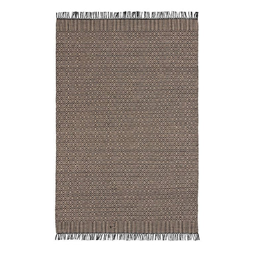 Alfombra D-7468/5090 50x90 cm Lana Negro