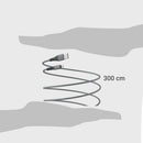 Cable Usb A Micro 3 Metros Trenzado Para Carga