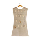 Organizador De Joyas Colgante 46X99X1 Cm Beige