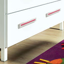 Pata cuadrada abs blanco 40x100 mm
