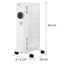 Calefactor Electrico 1500 W Oleoelectrica Ny1507-20M Blanco