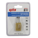 Candado 20 Mm Bronce Con Clave