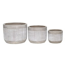 Macetero Vitoria De Ceramica 33X26 Cm Gris