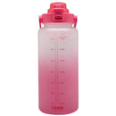 Botella de agua con medidas y horario 2l color surtido