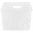 Canasto Ratan 35X24X47 Cm 35 L Blanco