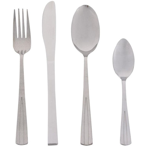 Set 16 Cubiertos Acero Inoxidable 4 Personas