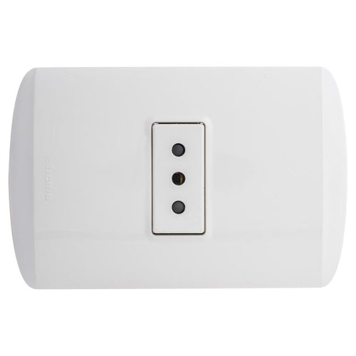 Tomacorriente Simple 10 A Blanco
