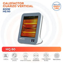 Calefactor De Cuarzo Radiacion Hq 80 Blanco