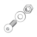 Pack 20 Tornillos Ovalados M6X16St Galvanizados
