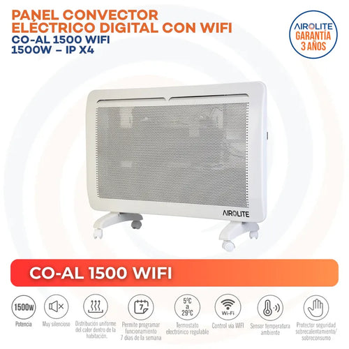 Convector Electrico Con Wifi 1500 W Conveccion
