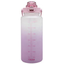 Botella de agua con medidas y horario 2l color surtido