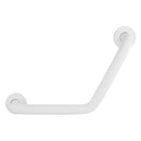 Barra de seguridad curva para bano 40 cm blanco