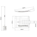 Pala Jardin Cuadrada Mgo/L 1,2
