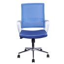 Silla Escritorio Ejecutiva Hl-2279Bl Azul, Blanco