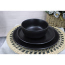 Juego De Vajilla 30 Piezas Ceramica Delos Negro