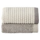 Set De Toallas Visita 500 Gr Algodon 40X70 Cm Gris