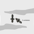 Set de coplas para microtubo plastico 5 unidades