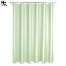 Forro Cortina Bano Verde con Argollas 178x180cm con Iman