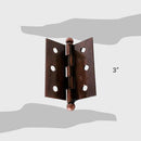 Bisagra L240 3x3 Cobre Envejecido 1 un
