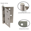 Pack 3 Unidades Bisagra 3,5X3,5 Plata