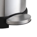 Papelero 20 Litros Metal Gris/Negro