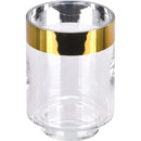 Portavela Borde Dorado Decorativo 14 Cm