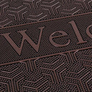 Limpiapies Welcome 45x75 cm Caucho Gris