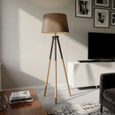 Lampara de Pie tripode Shelbys Gris 50x161 cm