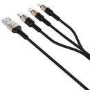 Cable 3 En 1 Micro Usb Tipo C Lightning