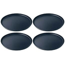 Set 4 platos 4 Piezas Melamina Negro