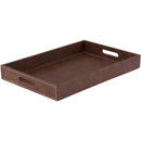 Bandeja Ecocuero Rectangular 30x45 cm Canela